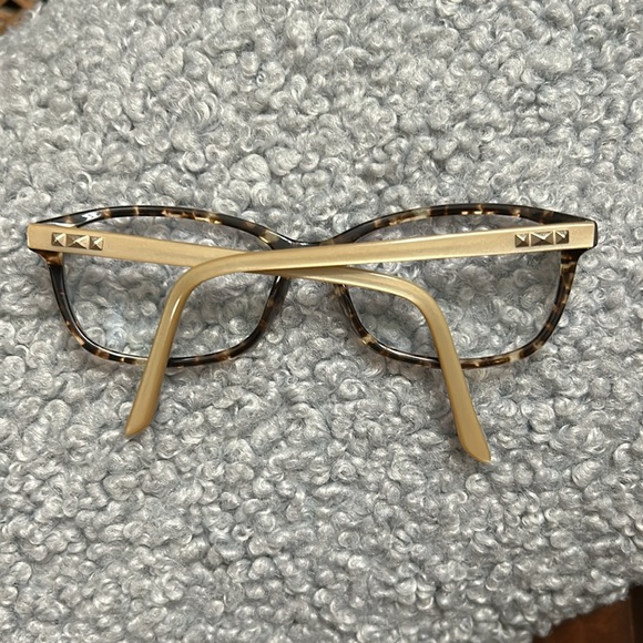 Chelsea Morgan Women’s Eyeglass Frames for Eyeglasses Preowned Studded Tortoise - Picture 2 of 10